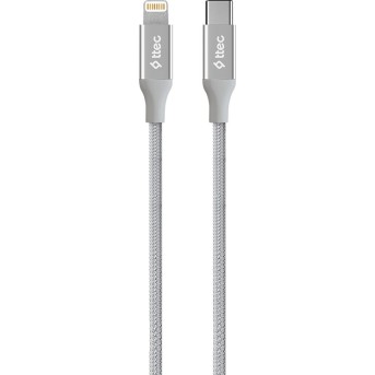 ttec cable Type C - Lightning, 1.5 m, Silver (2DK41G) - Metoo (1)