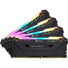 Corsair DDR4, 3200MHz 32GB 4x8GB DIMM, Unbuffered, 16-18-18-36, XMP 2.0, Vengeance RGB Pro Black Heatspreader, RGB LED, 1.35V, EAN:0843591076852
