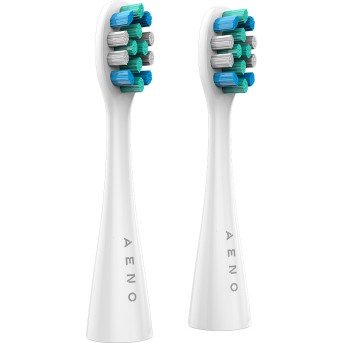 AENO Replacement toothbrush heads, White, Dupont bristles, 2pcs in set (for ADB0007/<wbr>ADB0008) - Metoo (1)