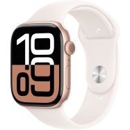 Apple Watch Series 10 GPS 42mm Rose Gold Aluminium Case with Light Blush Sport Band - S/M,Model A2997