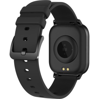 Smart watch, 1.3inches TFT full touch screen, Zinic+plastic body, IP67 waterproof, multi-sport mode, compatibility with iOS and android, black body with black silicon belt, Host: 43*37*9mm, Strap: 230x20mm, 45g - Metoo (6)