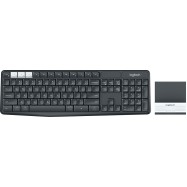 LOGITECH K375s Multi-Device Wireless Keyboard and Stand Combo - GRAPHITE/OFFWHITE - RUS