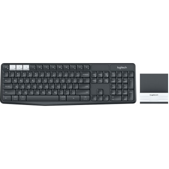 LOGITECH K375s Multi-Device Wireless Keyboard and Stand Combo - GRAPHITE/<wbr>OFFWHITE - RUS - Metoo (1)