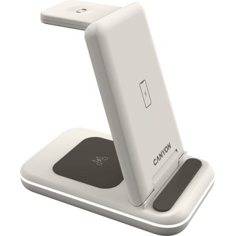 CANYON wireless charger WS-304 15W 3in1 Cosmic Latte в Metoo.kz - Metoo (4)