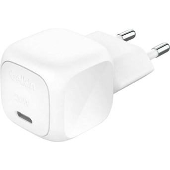 BELKIN 20W USB-C PD CUBE WALL CHARGER WITH PPS, WH в Metoo.kz - Metoo (1)