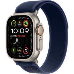 Apple Watch Ultra 2 2024 GPS + Cellular 49mm Natural Titanium Case with Blue Trail Loop - S/<wbr>M,Model A2986