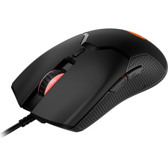 CANYON Carver GM-116, 6keys Gaming wired mouse, A603EP sensor, DPI up to 3600, rubber coating on panel, Huano 1million switch, 1.65M PVC cable, ABS material. size: 130*69*38mm, weight: 105g, Black - Metoo (2)