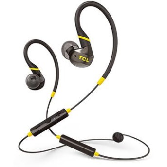 TCL In-ear Bluetooth Sport Headset, IPX4, Frequency of response: 10-22K, Sensitivity: 100 dB, Driver Size: 8.6mm, Impedence: 16 Ohm, Acoustic system: closed, Max power input: 20mW, Bluetooth (BT 5.0) & 3.5mm jack, Color Monza Black - Metoo (1)