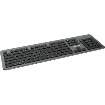 Multimedia bluetooth 5.1 keyboard MAC Version,104 keys, slim design with low profile silent keys,RU layout ,Size 439.4*135.3mm* 23.2mm,526g - Metoo (3)