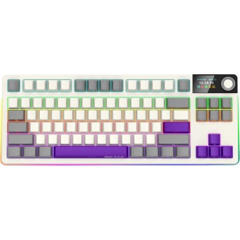 LORGAR KBP70TKLW, Wireless TKL Mechanical Gaming Keyboard Pro, Beige, EN/RU layout в Metoo.kz - Metoo (1)