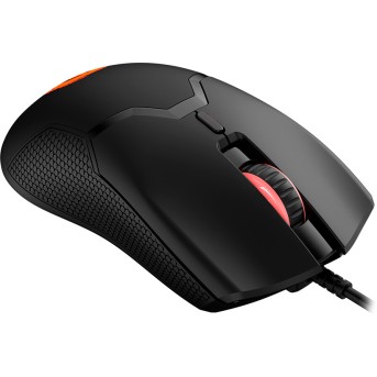 CANYON Carver GM-116, 6keys Gaming wired mouse, A603EP sensor, DPI up to 3600, rubber coating on panel, Huano 1million switch, 1.65M PVC cable, ABS material. size: 130*69*38mm, weight: 105g, Black - Metoo (3)