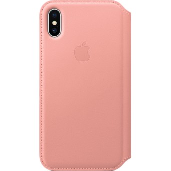 Чехол для смартфона iPhone X Leather Folio Soft Pink - Metoo (1)