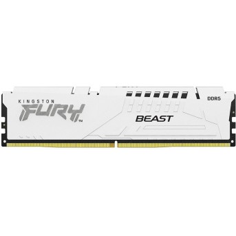 Kingston 16GB 6000MT/s DDR5 CL30 DIMM FURY Beast White EXPO в Metoo.kz - Metoo (1)