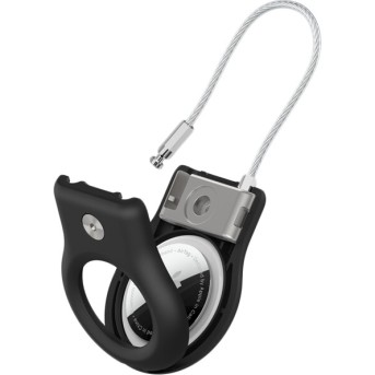 BELKIN Secure Holder with Wire Cable - Airtag - Black - Metoo (3)