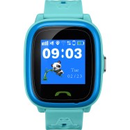 Kids smartwatch, 1.22 inch colorful screen, SOS button, single SIM,32+32MB, GSM(850/900/1800/1900MHz), IP68 waterproof, Wifi, GPS, 420mAh, compatibility with iOS and android, Blue, host: 46*40*15MM, strap: 180*20mm, 46g