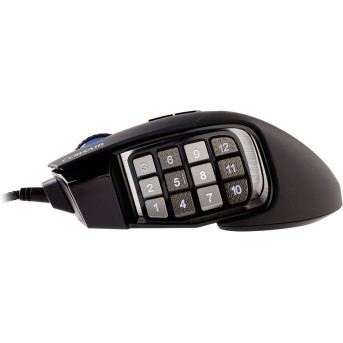 Corsair SCIMITAR RGB ELITE, MOBA/<wbr>MMO Gaming Mouse, Black, Backlit RGB LED, 18000 DPI, Optical (EU version), EAN:0840006616214 - Metoo (2)