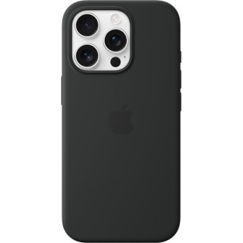 iPhone 16 Pro Silicone Case with MagSafe - Black,Model A3315 - Metoo (2)