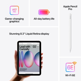 iPad mini Wi-Fi 128GB - Purple,Model A2993 - Metoo (10)