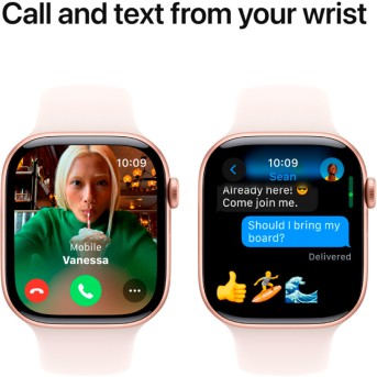 Apple Watch Series 10 GPS 42mm Rose Gold Aluminium Case with Light Blush Sport Band - S/<wbr>M,Model A2997 - Metoo (11)