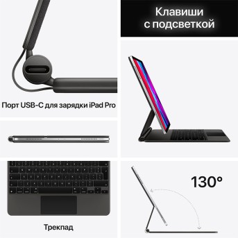Magic Keyboard for 11-inch iPad Pro (2nd generation) - Russian, Model A2261 - Metoo (8)
