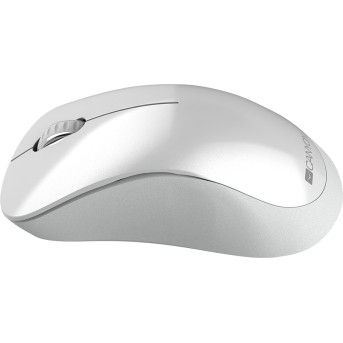 Canyon 2.4 GHz Wireless mouse ,with 3 buttons, DPI 1200, Battery:AAA*2pcs ,pearl white grey67*109*38mm 0.063kg - Metoo (2)