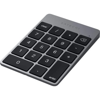 SATECHI Aluminum Slim Rechargeable Bluetooth Keypad Space Gray - Metoo (4)