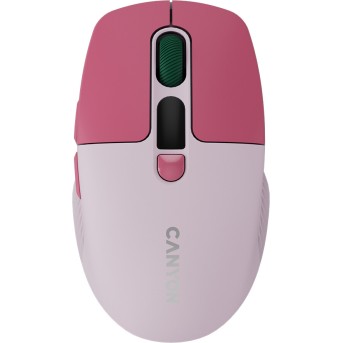 CANYON mouse MW-26 LCD Silent Dual Mode Wireless Pink в Metoo.kz - Metoo (1)