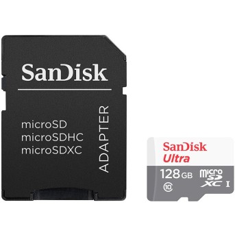 SANDISK 128GB Ultra microSDHC+SD Adapter - Metoo (1)