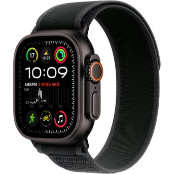 Apple Watch Ultra 2 2024 GPS + Cellular 49mm Black Titanium Case with Black Trail Loop - M/<wbr>L,Model A2986 - Metoo (5)