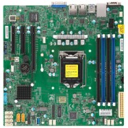 Серверная материнская плата SuperMicro X11SCL F Single Socket H4 (LGA 1151), 6 SATA3 (6Gbps) ports; RAID 0, 1, 5, 10; 2x 1GbE LAN with Intel i210 AT; 1 PCI E 3.0 x8 (in x16), 2 PCI E 3.0 x4 (in x8), retail.
