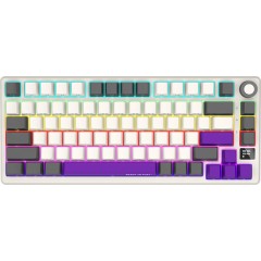 LORGAR KBP7075W, Wireless 75% Mechanical Gaming Keyboard Pro, Beige, EN/RU layout..