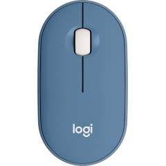 LOGITECH Pebble M350 Wireless Mouse - BLUEBERRY - 2.4GHZ/<wbr>BT - EMEA - CLOSED BOX