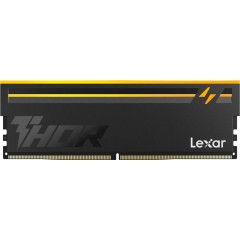 Lexar THOR 2.0 16GB DDR5 6000 CL36 1.3V Memory with heatsink and RGB lighting, Black Color, Single..