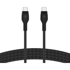 BELKIN USB-C to USB-C 2.0 Braided silicone, 1M, White