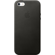 Чехол для Apple iPhone SE Black leather case