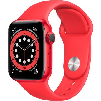 Apple Watch Series 6 GPS, 40mm PRODUCT(RED) Aluminium Case with PRODUCT(RED) Sport Band - Regular, Model A2291 - Metoo (1)