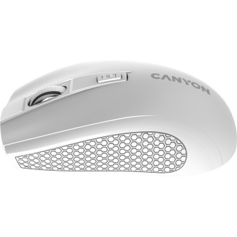 CANYON MW-7, 2.4Ghz wireless mouse, 6 buttons, DPI 800/1200/1600, with 1 AA battery ,size 110*60*37mm,58g,white в Metoo.kz - Metoo (4)