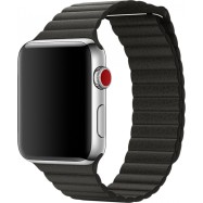 Ремешок для Apple Watch 42mm Charcoal Gray Leather Loop - Medium