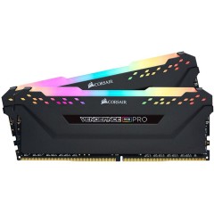 Corsair DDR4, 3200MHz 256GB 8x32GB Dimm, Unbuffered, 16-20-20-38, XMP 2.0, VENGEANCE RGB PRO black Heatspreader, Black PCB, 1.35V, EAN:0840006620969