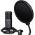 LORGAR Gaming Microphones, Black, USB condenser microphone with tripod stand, pop filter, including 1 microphone, 1 Height metal tripod, 1 plastic shock mount, 1 windscreen cap, 1,2m metel type-C USB cable, 1 pop filter, 154.6x56.1mm - Metoo (6)