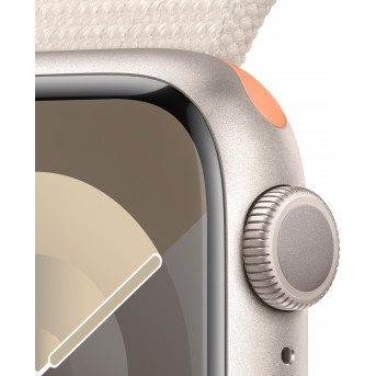 Apple Watch Series 9 GPS 41mm Starlight Aluminium Case with Starlight Sport Loop,Model A2978 - Metoo (11)