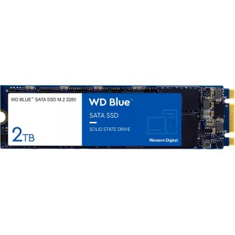 SSD WD Blue SA510 2TB SATA, M.2 2280, Read/<wbr>Write: 560/<wbr>520 MBps, IOPS 87K/<wbr>83K, TBW: 500 - Metoo (1)