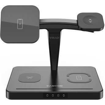 CANYON wireless charger WS-404 15W 4in1 Black - Metoo (2)