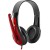 CANYON HSC-1 basic PC headset with microphone, combined 3.5mm plug, leather pads, Flat cable length 2.0m, 160*60*160mm, 0.13kg, Black-red - Metoo (3)