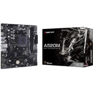 BIOSTAR MB AM4 A520 2-DIMM DDR4 4 x SATA III 1 x M.2 1 x DP Port 1 x HDMI Port 1 x LAN port Micro ATX