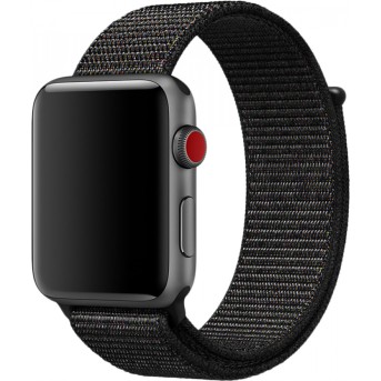 Ремешок для Apple Watch 42mm Black Sport Loop - L - Metoo (1)