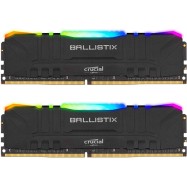 Crucial DRAM Ballistix Black RGB 2x32GB (64GB Kit) DDR4 3600MT/s CL16 Unbuffered DIMM 288pin Black RGB, EAN: 649528824387