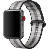Ремешок для Apple Watch 42mm Black Из плетенного нейлона (Demo)
