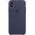 Чехол для смартфона Apple iPhone X Силиконовый Темно-синий - Metoo (1)