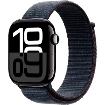 Apple Watch Series 10 GPS 42mm Jet Black Aluminium Case with Ink Sport Loop,Model A2997 - Metoo (5)